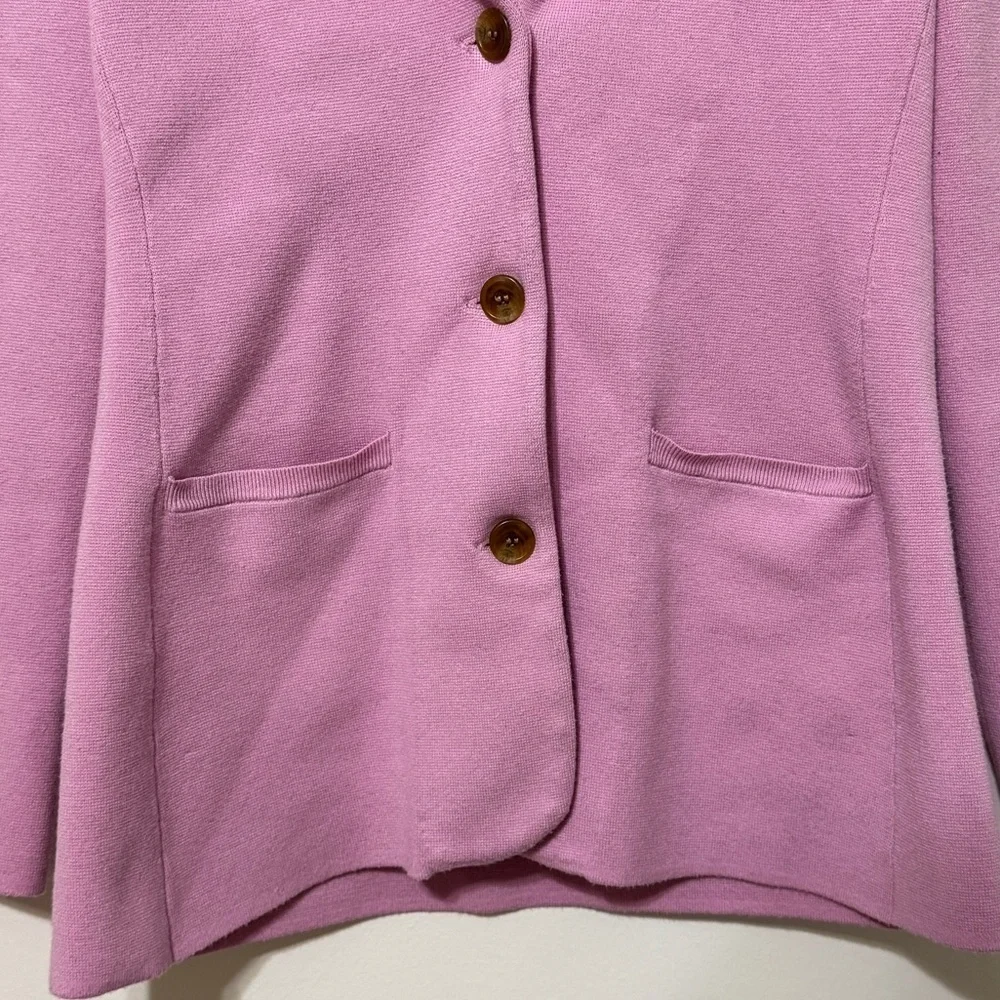 J CREW Pink Waisted Sweater Blazer Size XS Button BQ788